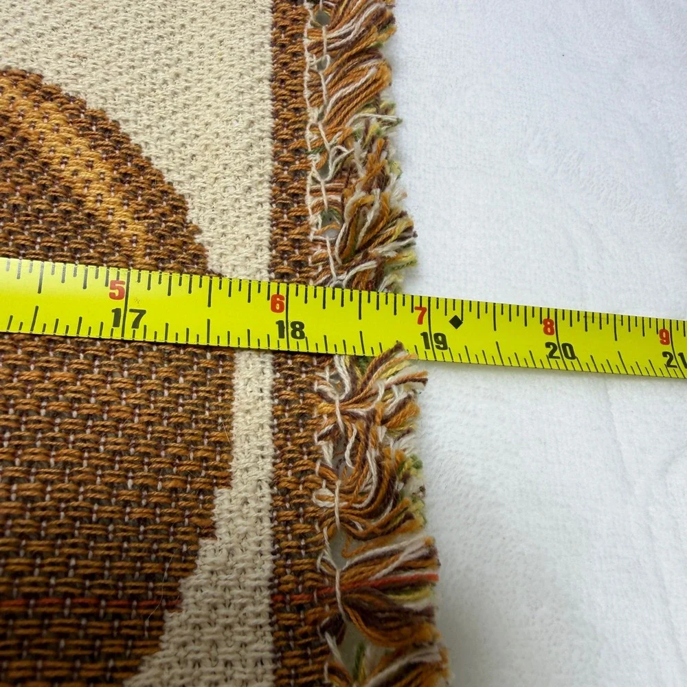 Woven Tapestry Thanksgiving Placemats Pumpkins Sunflowers Fall Harvest Set of 10